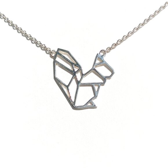 925 Sterling Silver Squirrel Necklace – Great for Layering - Picture 1 of 6